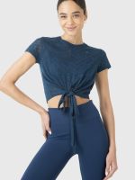 Polera Manga Corta Mujer Luna Azul Oscuro