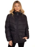 Parka Impermeable Mujer Negro