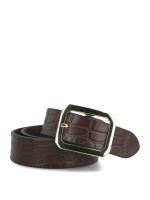 Cinturón Cuero Mujer Hpw Croco Café