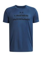 Polera M/C Niño Tech Split Wordmark Polera Azul