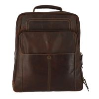 Mochila Cuero Unisex Tc Backpack Café