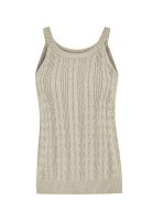 Polera Algodón Orgánico Beige Samar Mujer