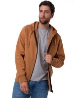 Polerón Hombre Patch Full Zip Café