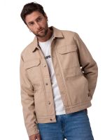 Chaqueta Hombre Canvas Flannel Beige
