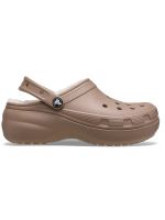 Zueco Crocs Mujer Lined Chiporro Platform Café
