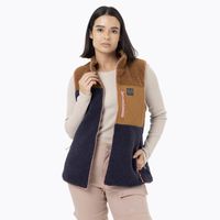 Polar Sin Mangas Mujer Sherpa Reversible Azul