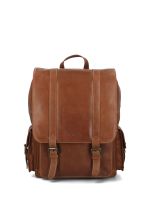 Mochila Cuero Hombre Om Geoff Back Caramelo