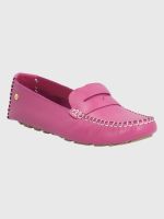 Mocasín Cuero Fucsia Mujer Domaso