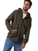 Polerón Hombre Patch Full Zip Verde