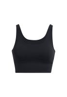 Polera Crop top UA Meridian Negro mujer