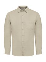 Camisa Lino Hombre Linen Beige