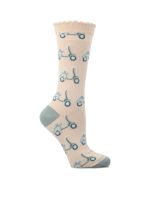 Calcetín Algodón Mujer C St Vespa Celeste