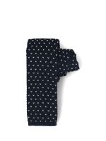 Corbata Hombre Hp Tie Knitted Dots Azul Marino