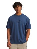 Polera Manga Corta Lifestyle  hombre Armour Wordmark HW azul