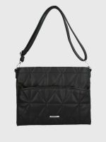 Bolso Notebook Ecocuero Mujer Quilt Negro