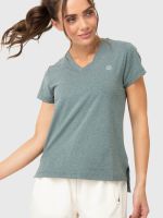 Polera Mujer V-Neck Verde