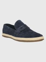 Mocasín Cuero Azul Oscuro Hombre Montella