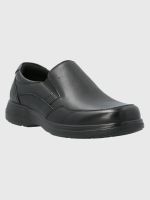 Zapato Cuero Hombre Alm Negro