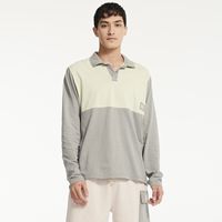 Polera Polo Hombre Natural Dye L/S Polo Gris