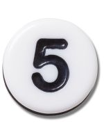 Jibbitz Crocs Número Cinco Pequeña Amistad Blanco