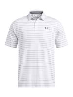 Polera Manga Corta Golf  hombre Playoff Core Stripe blanco