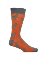 Calcetín Algodón Hombre C Pastor Naranja