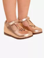 Zapato Cuero Dorado Niña Poppy (26-29)