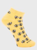 Calcetin Algodón Niña Ped Bees Amarillo