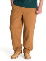 Pantalón Hombre Double Front Canvas Café