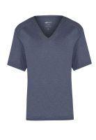 Polera Lino Orgánico Azul Remini Mujer