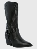 Bota Cuero Mujer Tim Negro