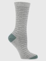 Calcetin Algodón Mujer C Cuff Hush Gris