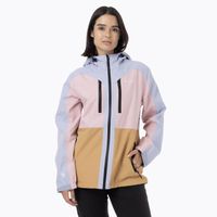 Impermeable Mujer Full Zipper Hardshell Celeste