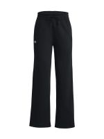 Pantalón Ua Rival Fleece Straight Leg Negro Para Mujer