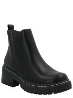 Botín Cagliari Mujer Negro