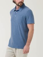 Polera Fibras Recicladas Hombre Trento Azul