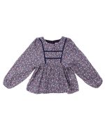 Blusa Manga Larga Amapola Niña Azul