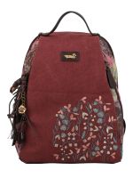 Mochila Textil Mujer Joint Back Rojo