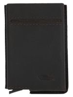 Tarjetero Cuero Hombre Simple Multicards Café