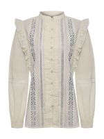 Blusa Algodón Orgánico Mujer Hibiscus Blanco