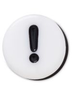 Jibbitz Crocs Símbolo De Exclamación Blanco