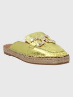Sandalia Cuero Verde Limón  Mujer Aprica