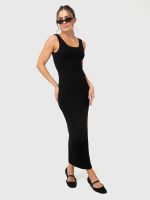 Vestido Mujer Long Cotton Negro