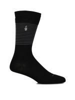 Calcetín Algodón Hombre D Lines Dog Emb Negro