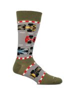 Calcetín Algodón Hombre C Pista Verde