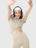 Polera Manga Corta Mujer Luna Beige