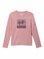 Polera ML Niña Hazeldel Hill Graphic Rosado