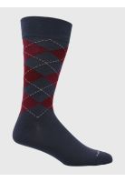 Calcetín Algodón Hombre C Cuff Argyle Azul