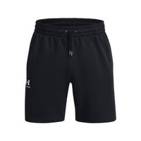 Shorts de vellón UA Essential hombre Negro