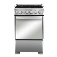 Cocina de Piso a Gas 55 cm Inox Mabe CMC5540FX1